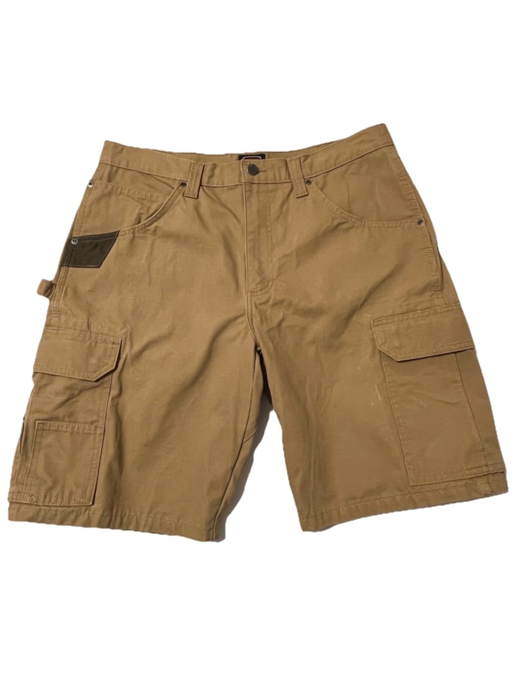 Wrangler Workwear Cargo Shorts Khaki‎ Utility Carpenter Pockets Men’s 34